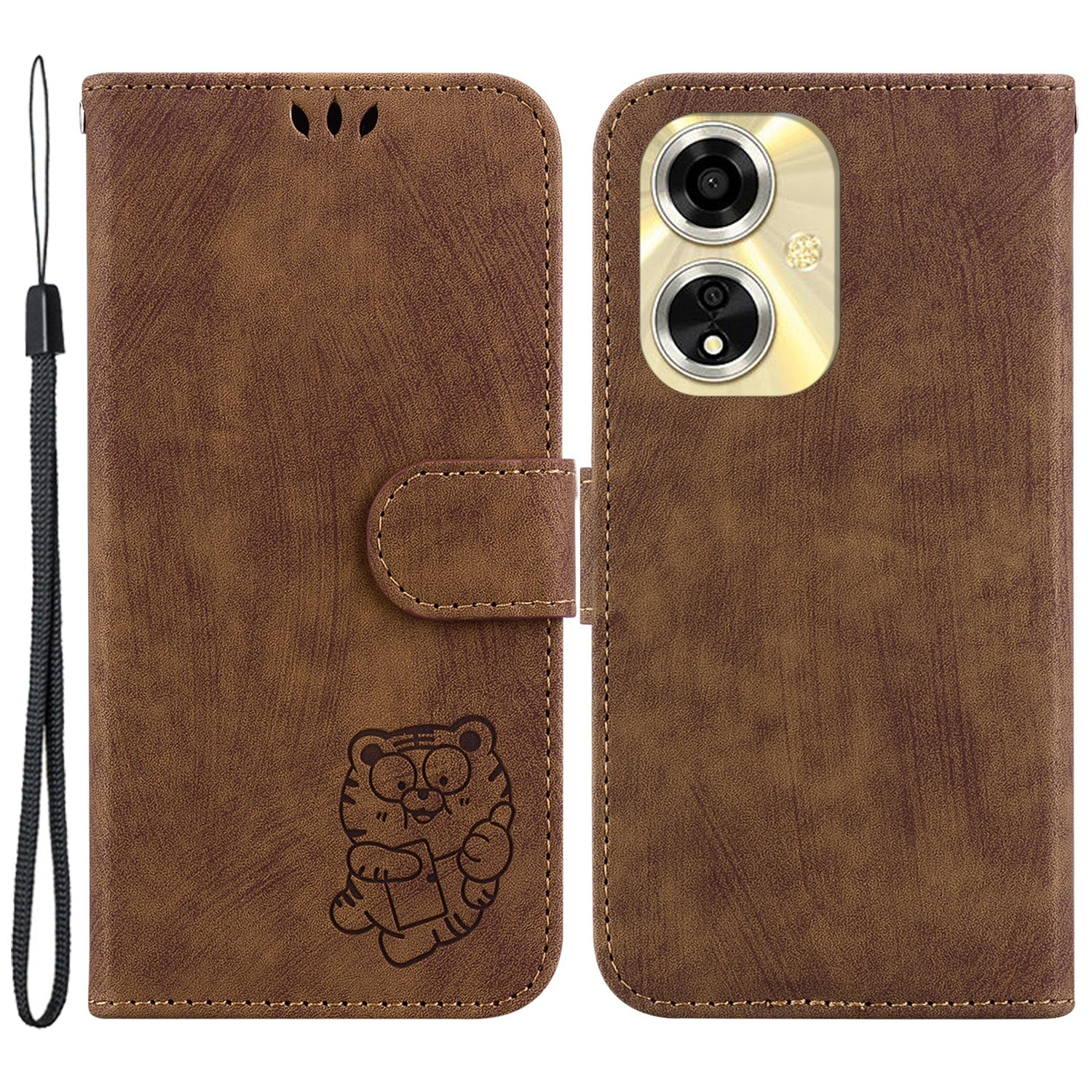 For Oppo A59 5G / A2m 5G Case Cute Tiger PU Leather Wallet Flip Phone Cover For Oppo A59 5G / A2m 5G Case Cute Tiger PU Leather Wallet Flip Phone Cover